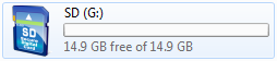 SD Card full capacity
