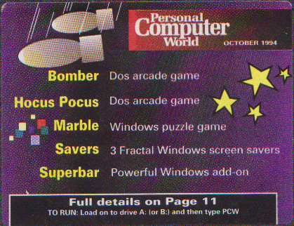 PCW_October1994_Disk1_label